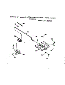 Power Lock Section parts for Kenmore Cooktop 911.9378112 (9119378112, 911 9378112) from AppliancePartsPros.com