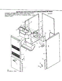 Cabinet parts for Kenmore Furnace 867.763310 (867763310, 867 763310) from AppliancePartsPros.com