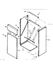 Return Air Cabinet parts for Kenmore Furnace 867.762670 (867762670, 867 762670) from AppliancePartsPros.com