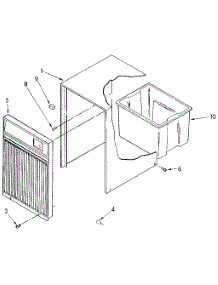 Cabinet parts for Kenmore Dehumidifier 106.850127 (106850127, 106 850127) from AppliancePartsPros.com