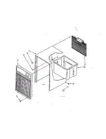 Cabinet Parts parts for Kenmore Dehumidifier 106.850157 (106850157, 106 850157) from AppliancePartsPros.com