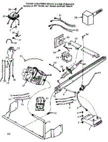 Gas Burners And Manifold parts for Kenmore Furnace 867.763470 (867763470, 867 763470) from AppliancePartsPros.com