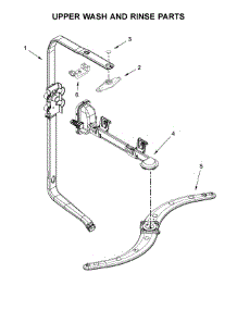 Upper Wash And Rinse Parts parts for Kenmore Dishwasher 665.14543N711 (66514543N711, 665 14543N711) from AppliancePartsPros.com