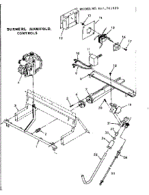 Gas Burners And Manifold parts for Kenmore Furnace 867.761020 (867761020, 867 761020) from AppliancePartsPros.com