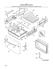 Freezer Drawer, Baskets parts for Kenmore Refrigerator 253.7034941D (2537034941D, 253 7034941D) from AppliancePartsPros.com