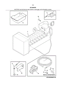 Ice Maker parts for Kenmore Refrigerator 253.7041341B (2537041341B, 253 7041341B) from AppliancePartsPros.com