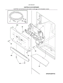 Controls & Ice Dispenser parts for Kenmore Refrigerator 253.70443419 (25370443419, 253 70443419) from AppliancePartsPros.com