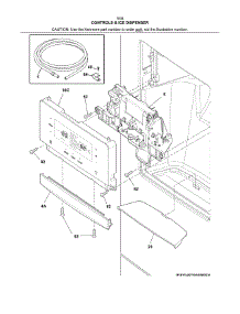 Controls & Ice Dispenser parts for Kenmore Refrigerator 253.7034241D (2537034241D, 253 7034241D) from AppliancePartsPros.com