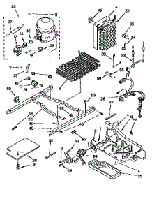 Unit parts for Kenmore Refrigerator 106.9555484 (1069555484, 106 9555484) from AppliancePartsPros.com