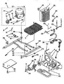 Unit parts for Kenmore Refrigerator 106.9555913 (1069555913, 106 9555913) from AppliancePartsPros.com