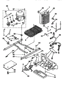 Unit parts for Kenmore Refrigerator 106.9555780 (1069555780, 106 9555780) from AppliancePartsPros.com