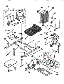 Unit parts for Kenmore Refrigerator 106.9555382 (1069555382, 106 9555382) from AppliancePartsPros.com