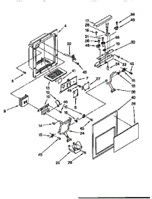Dispenser Front parts for Kenmore Refrigerator 106.9557612 (1069557612, 106 9557612) from AppliancePartsPros.com