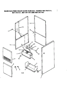 Cabinet parts for Kenmore Furnace 867.761111 (867761111, 867 761111) from AppliancePartsPros.com