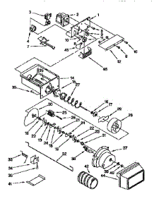 Motor And Ice Container parts for Kenmore Refrigerator 106.9557984 (1069557984, 106 9557984) from AppliancePartsPros.com