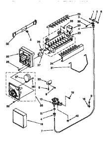 Icemaker parts for Kenmore Refrigerator 106.9557985 (1069557985, 106 9557985) from AppliancePartsPros.com