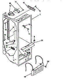 Refrigerator Liner parts for Kenmore Refrigerator 106.9557985 (1069557985, 106 9557985) from AppliancePartsPros.com