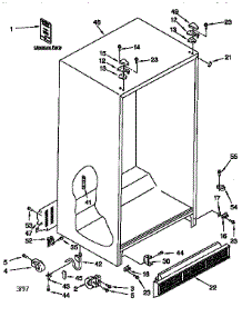 Cabinet parts for Kenmore Refrigerator 106.9557955 (1069557955, 106 9557955) from AppliancePartsPros.com