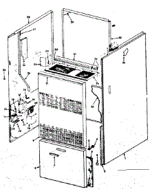 Cabinet parts for Kenmore Furnace 867.762222 (867762222, 867 762222) from AppliancePartsPros.com