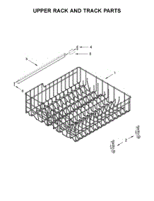 Upper Rack And Track Parts parts for Kenmore Dishwasher 665.13804N710 (66513804N710, 665 13804N710) from AppliancePartsPros.com