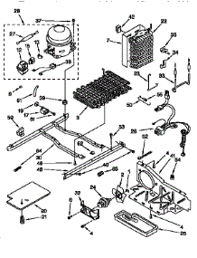 Unit parts for Kenmore Refrigerator 106.9557915 (1069557915, 106 9557915) from AppliancePartsPros.com
