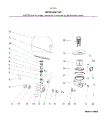 Motor And Pump parts for Kenmore Dishwasher 587.12332F01B (58712332F01B, 587 12332F01B) from AppliancePartsPros.com