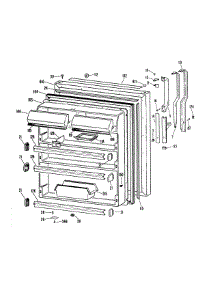 Fresh Food Door parts for Kenmore Refrigerator 363.9711586 (3639711586, 363 9711586) from AppliancePartsPros.com