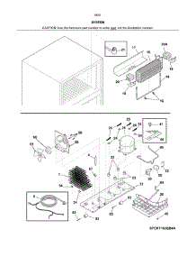 System parts for Kenmore Refrigerator 253.60419611 (25360419611, 253 60419611) from AppliancePartsPros.com