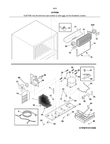 System parts for Kenmore Refrigerator 253.60309610 (25360309610, 253 60309610) from AppliancePartsPros.com