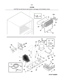 System parts for Kenmore Refrigerator 253.60412610 (25360412610, 253 60412610) from AppliancePartsPros.com