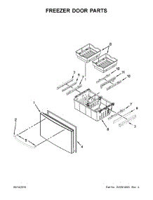 Freezer Door Parts parts for Kenmore Refrigerator 596.79243018 (59679243018, 596 79243018) from AppliancePartsPros.com