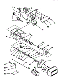 Motor And Ice Container parts for Kenmore Refrigerator 106.9502820 (1069502820, 106 9502820) from AppliancePartsPros.com