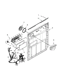 Inner Door Parts parts for Kenmore Dishwasher 665.12723K310 (66512723K310, 665 12723K310) from AppliancePartsPros.com