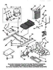 Unit parts for Kenmore Refrigerator 106.9502820 (1069502820, 106 9502820) from AppliancePartsPros.com