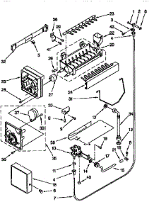 Ice Maker parts for Kenmore Refrigerator 106.9500720 (1069500720, 106 9500720) from AppliancePartsPros.com