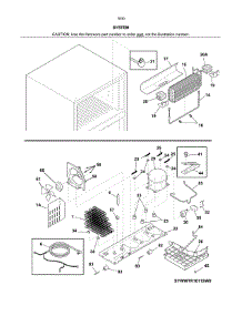 System parts for Kenmore Refrigerator 253.70303610 (25370303610, 253 70303610) from AppliancePartsPros.com