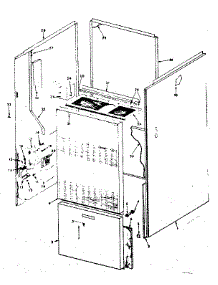 Cabinet parts for Kenmore Furnace 867.762210 (867762210, 867 762210) from AppliancePartsPros.com