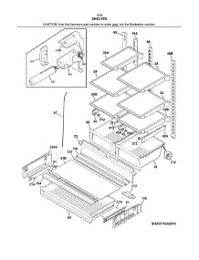 Shelves parts for Kenmore Refrigerator 253.7034241A (2537034241A, 253 7034241A) from AppliancePartsPros.com