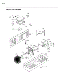 Mechanical Parts parts for Kenmore Refrigerator 795.51833412 (79551833412, 795 51833412) from AppliancePartsPros.com