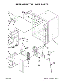 Refrigerator Liner Parts parts for Kenmore Refrigerator 596.79242017 (59679242017, 596 79242017) from AppliancePartsPros.com