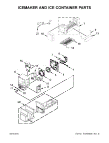 Icemaker And Ice Container Parts parts for Kenmore Refrigerator 596.79242017 (59679242017, 596 79242017) from AppliancePartsPros.com