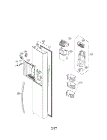 Freezer Door Parts parts for Kenmore Refrigerator 795.51833411 (79551833411, 795 51833411) from AppliancePartsPros.com