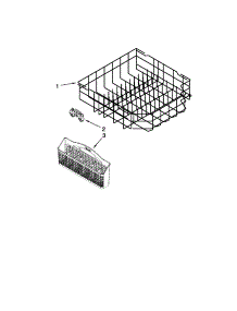 Lower Rack Parts parts for Kenmore Dishwasher 662.13272K112 (66213272K112, 662 13272K112) from AppliancePartsPros.com