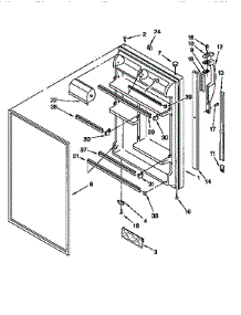 Refrigerator Door parts for Kenmore Refrigerator 106.9658415 (1069658415, 106 9658415) from AppliancePartsPros.com
