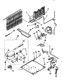 Unit parts for Kenmore Refrigerator 106.9658415 (1069658415, 106 9658415) from AppliancePartsPros.com