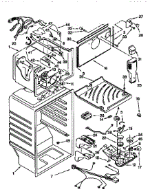 Liner parts for Kenmore Refrigerator 106.9658611 (1069658611, 106 9658611) from AppliancePartsPros.com