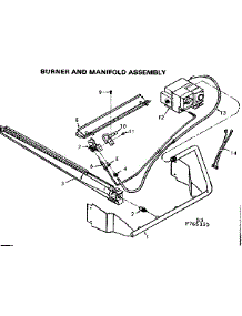 Burner And Manifold Assembly parts for Kenmore Furnace 867.765350 (867765350, 867 765350) from AppliancePartsPros.com