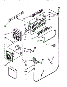 Icemaker parts for Kenmore Refrigerator 106.9659715 (1069659715, 106 9659715) from AppliancePartsPros.com