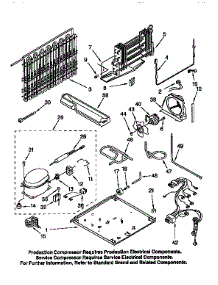 Unit parts for Kenmore Refrigerator 106.9671681 (1069671681, 106 9671681) from AppliancePartsPros.com