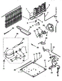Unit parts for Kenmore Refrigerator 106.9658484 (1069658484, 106 9658484) from AppliancePartsPros.com